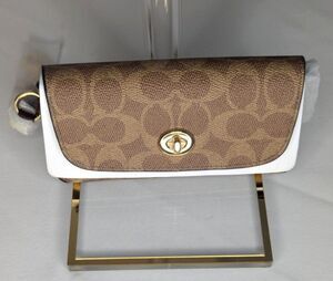 Coach Sunglass/Eyeglass Case - Tan/Gold/Brown, NWT